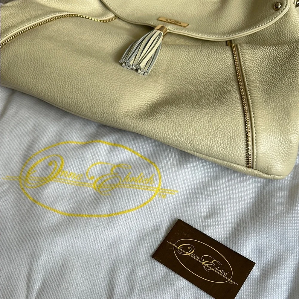 •ONNA EHRLICH• Cream Colored Shoulder Bag - Picture 12 of 12